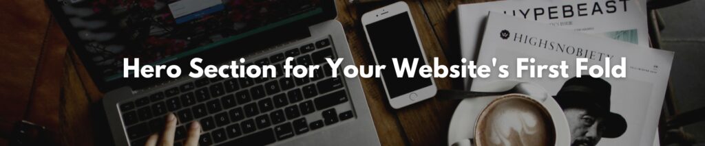 WordPress Hero section